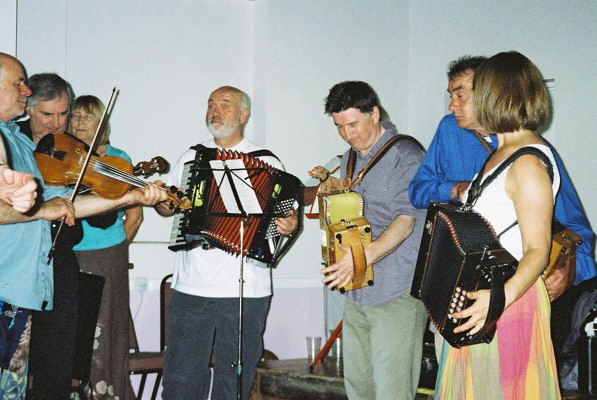 The band in full swing